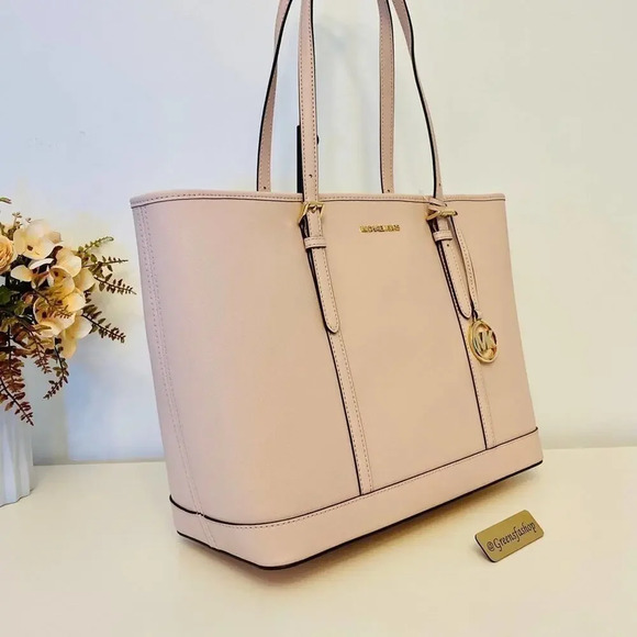 Michael Kors Purse Jet Set Travel Large Tote Leather - Picture 2 of 8